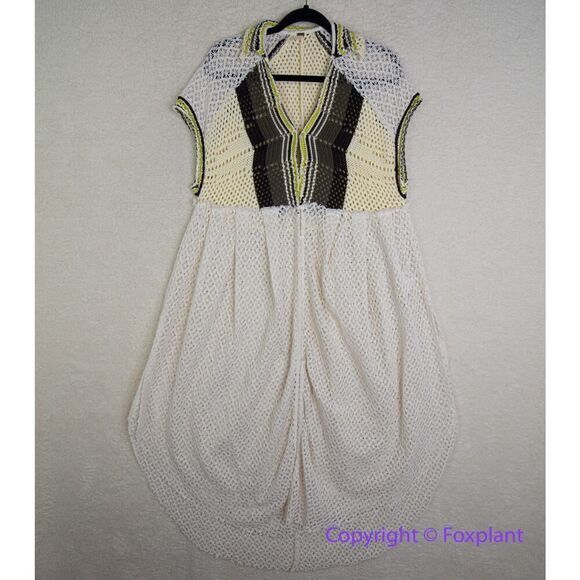 New! Free People Small Kelly Crochet Maxi Top Dress Swim Suit Cover Up, size XS - Picture 2 of 16
